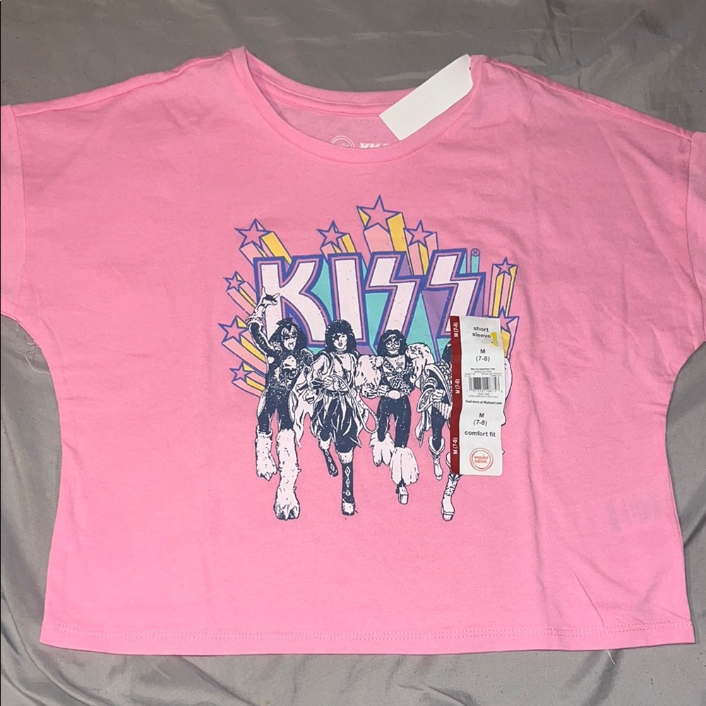 KISS Pink Kids Graphic T-Shirt
